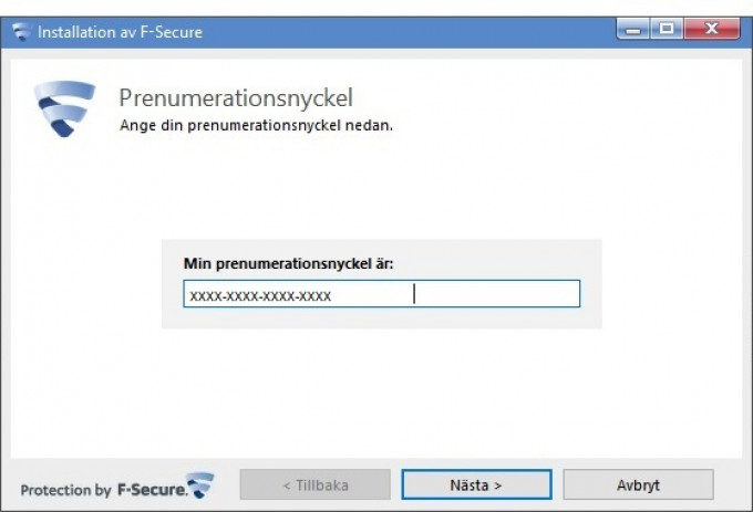 Installation av F-Secure (Guider) - Ownit