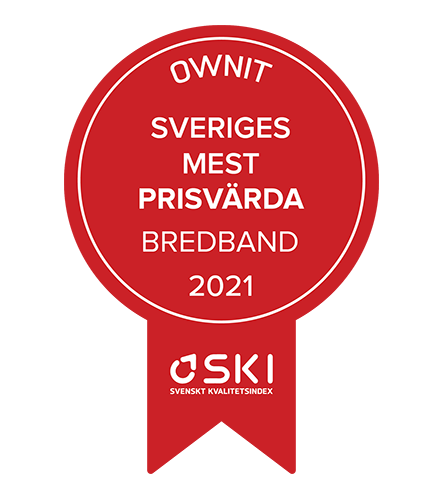 Sveriges mest prisvärda bredband.